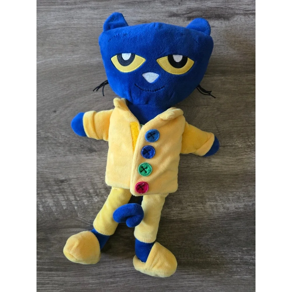 Pete the Cat Wheels on the Bus Game and Plush Doll with PJ Day Cloth Book Set
